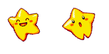 Cute Yellow Star Pixel курсор-пак