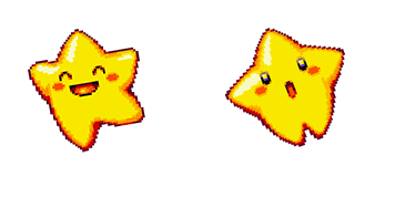 Cute Yellow Star Pixel Animated