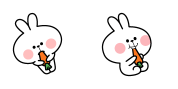 Spoiled Rabbit Eating Carrot Cursor Pack