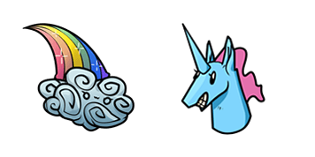 Cute Rainbow & Unicorn Cursor Pack