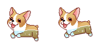 Cute Dog in Water Pixel Cursor Pack