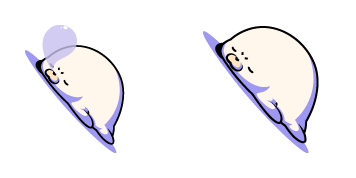 Cute Seal Sleep Cursor Pack