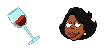 Family Guy Donna & Glass of Wine Cursor Pack