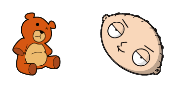 Family Guy Stewie Griffin & Rupert Teddy Bear