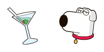 Family Guy Brian Griffin & Cocktail