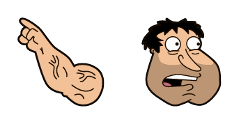 Family Guy Glenn Quagmire & Strong Hand Cursor Pack