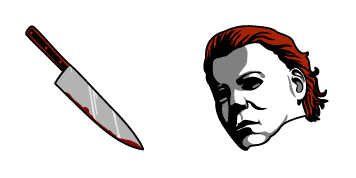 Michael Myers Mask & Knife Cursor Pack