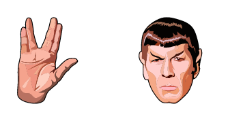 Star Trek Spock & Vulcan Salute Hand Cursor Pack