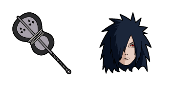 Naruto Madara Uchiha & Gunbai Cursor Pack