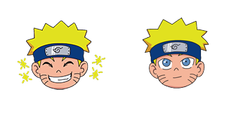 Pack de curseurs Funny Naruto Head