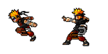 Naruto Running Pixel Animated