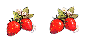 Strawberries & Leaves Animated
