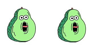 Pack de curseurs Funny Avocado Screaming