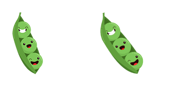 Funny Peas Animated cute cursor