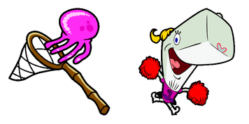 Pearl Krabs and Jellyfish Cursor Pack