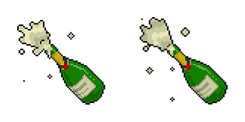 Champagne Pixel Animated