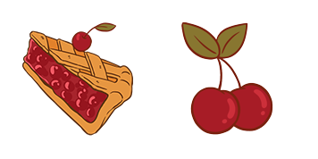 Pie & Cherry Cursor Pack