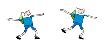 Adventure Time Finn Arm Wave Cursor Pack