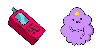 Adventure Time Lumpy Space Princess & Phone Cursor Pack