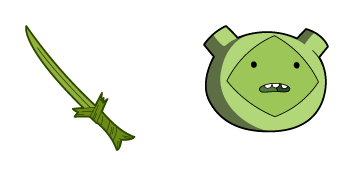 Adventure Time Fern Finn & Grass Sword Cursor Pack