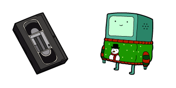 Adventures Time Christmas BMO & VHS курсор пак