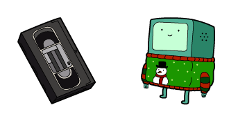 Adventures Time Christmas BMO & VHS cute cursor
