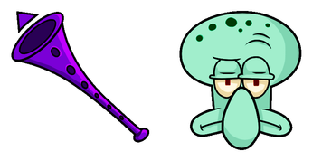 Paquete de Cursores Squidward clarinet