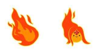 Adventure Time Fire Princess Cursor Pack