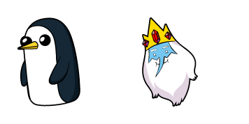 Adventure Time Ice King & Gunter Cursor Pack