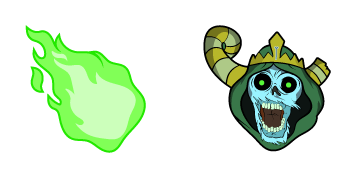 Adventure Time Lich & Green Flame