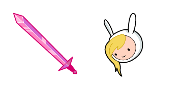 Adventure Time Fionna & Crystal Sword Cursor Pack