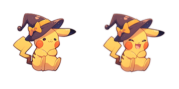 Pokemon Pikachu in Halloween Hat Cursor Pack