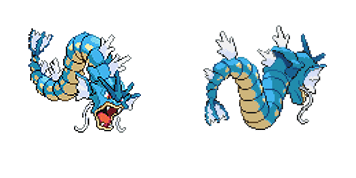 Pokemon Gyarados Pixel Cursor Pack