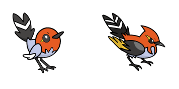 Pokemon Fletchling & Fletchinder Cursor Pack