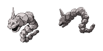 Pokemon Onix Pixel Cursor Pack