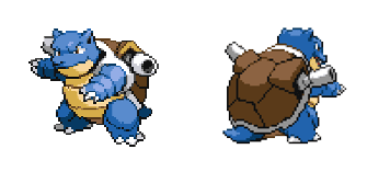 Pack de curseurs Pokemon Blastoise Pixel