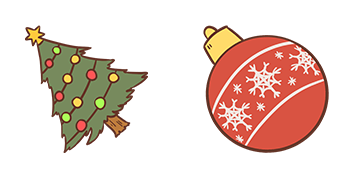 Christmas Tree & Bulb Animated