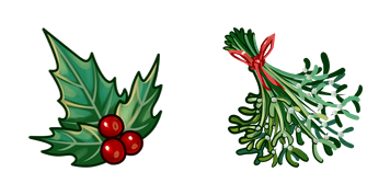 Christmas Holly & Mistletoe курсор-пак