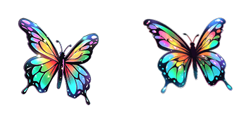 Rainbow Butterfly Animated