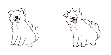 White Dog Cursor Pack