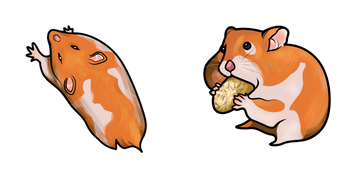 Golden Hamster Cursor Pack