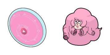 Rose Quartz & Shield Cursor Pack