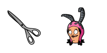 Bob’s Burgers Louise Belcher & Scissors Cursor Pack