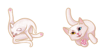 White Cat Cursor Pack