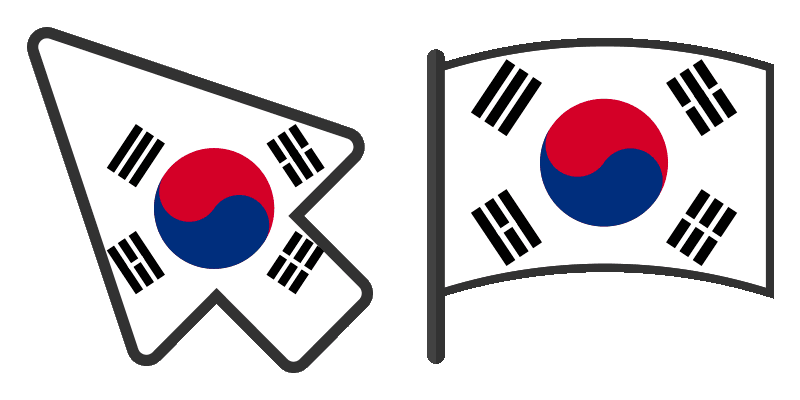 South Korea cute cursor