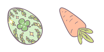 Easter Egg & Carrot Cursor Pack