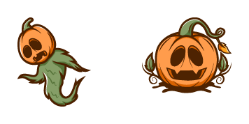 Halloween Strange Pumpkin Cursor Pack