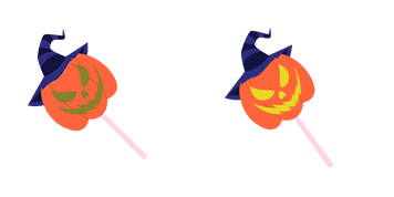 Halloween Pumpkin Stick Animated