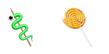 Halloween Lollipop Treat 3D Cursor Pack