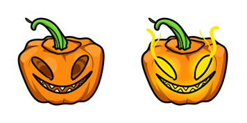 Halloween Toothy Jack-O-Lantern Cursor Pack